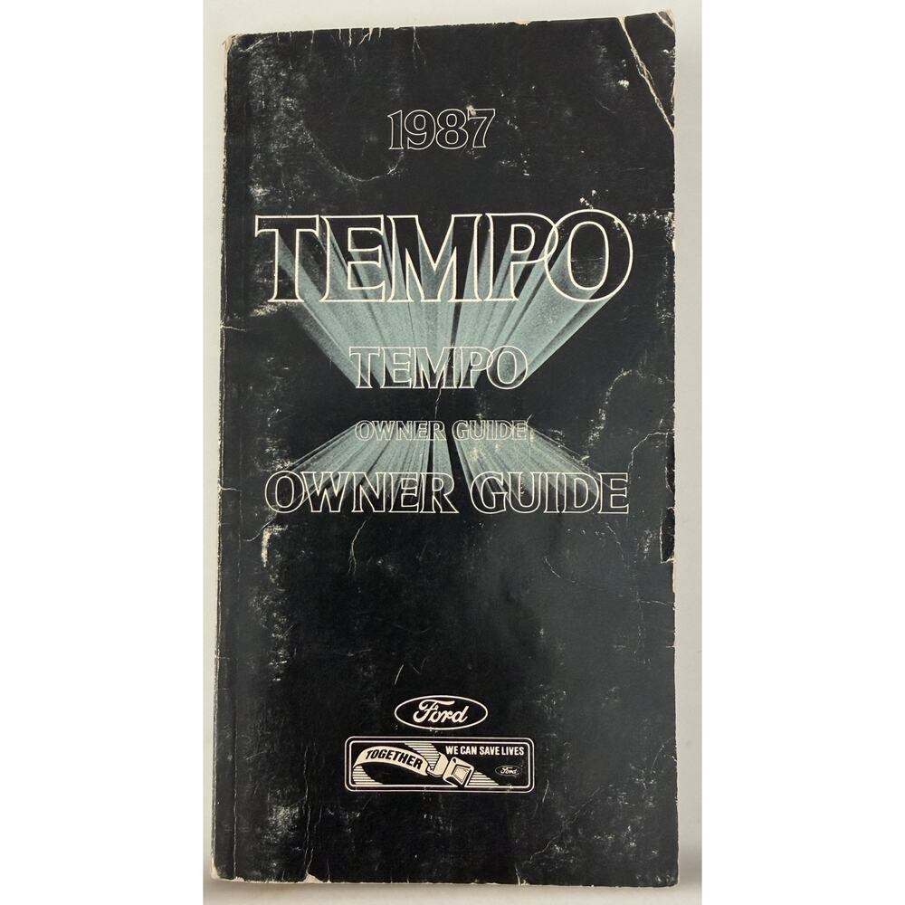 1987 Ford Tempo Owner's Manual FPS-12016-87B